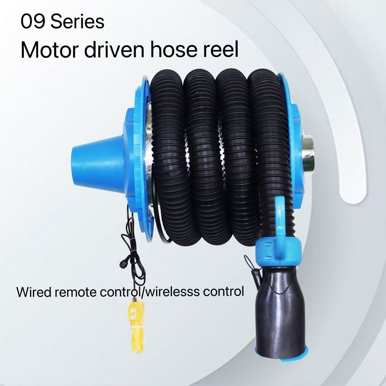 Motorized Garage Exhaust Hose Reel with Auto Extraction
